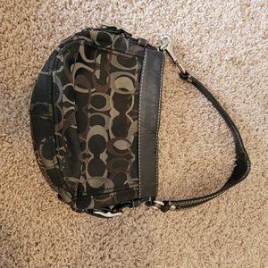 Small Vintage Coach Black Handbag